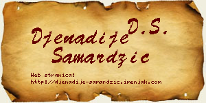 Đenadije Samardžić vizit kartica